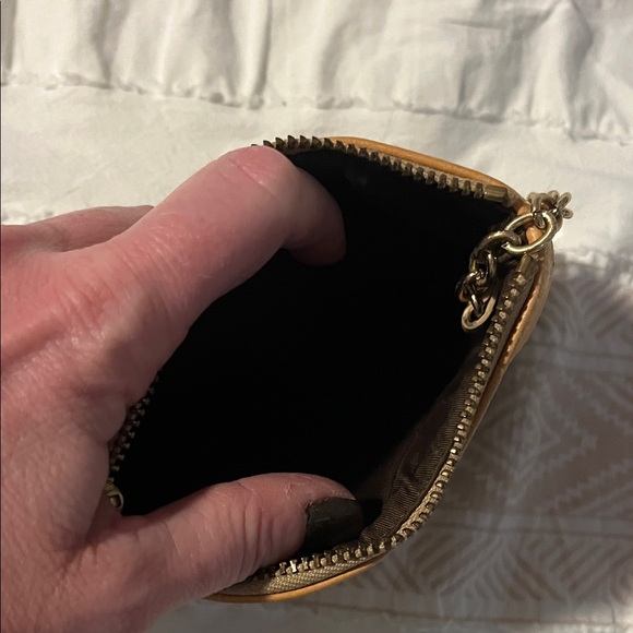 Dooney & Bourke Monogram Black and Tan Wristlet - Picture 3 of 3